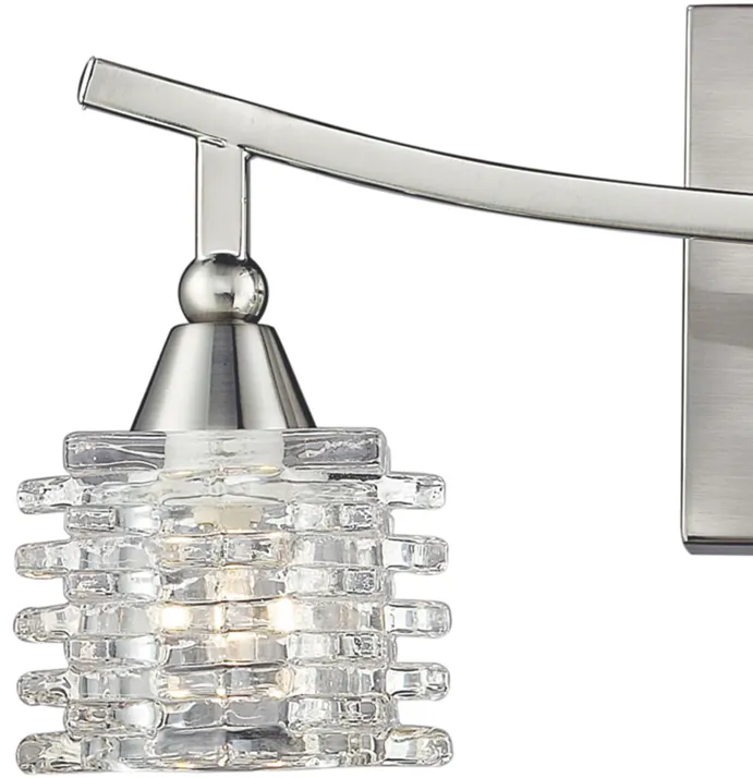 Matrix 15" Wide 3-Light Vanity Light - Satin Nickel