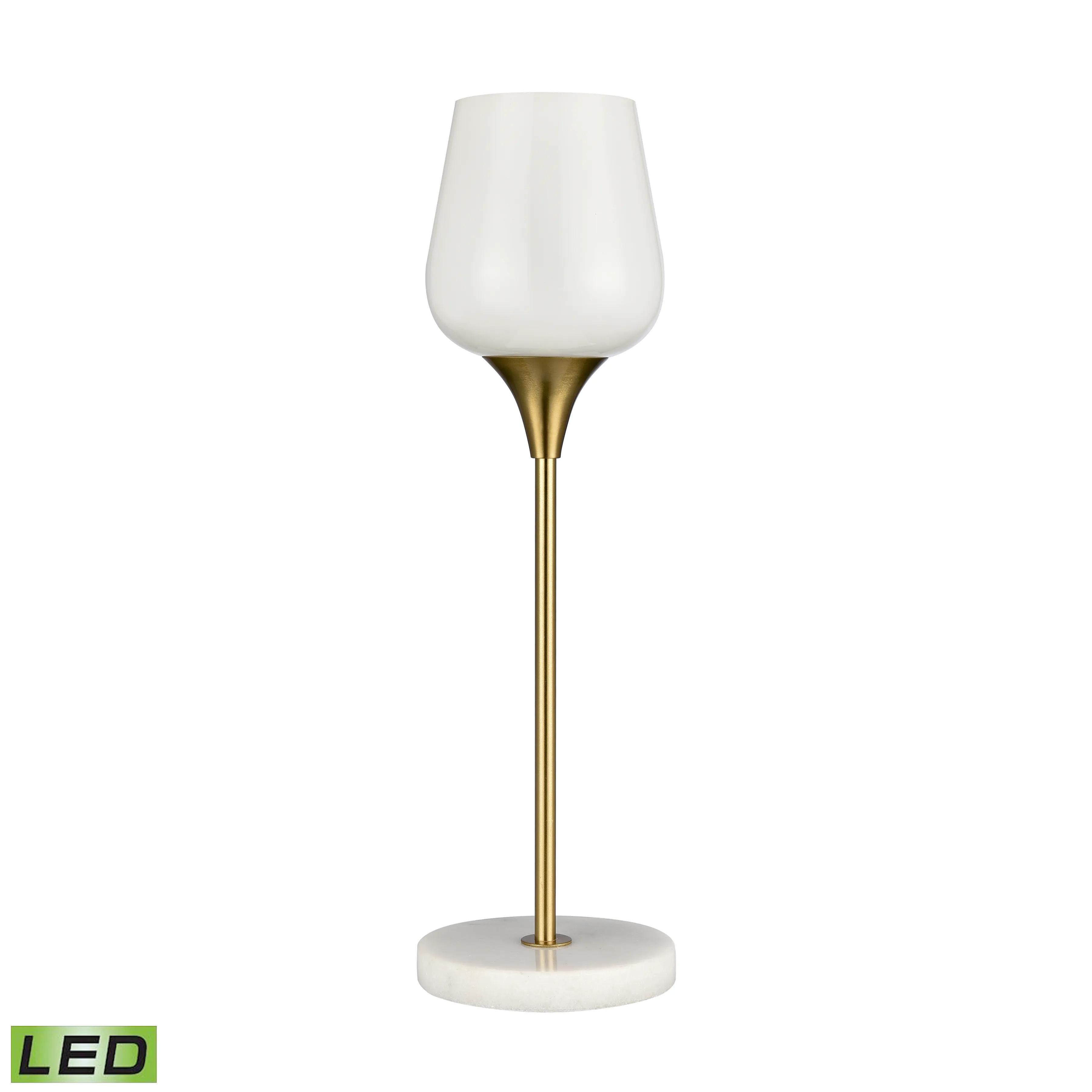 Finch Lane 20'' High 1-Light Table Lamp - Satin Gold - Includes LED Bulb