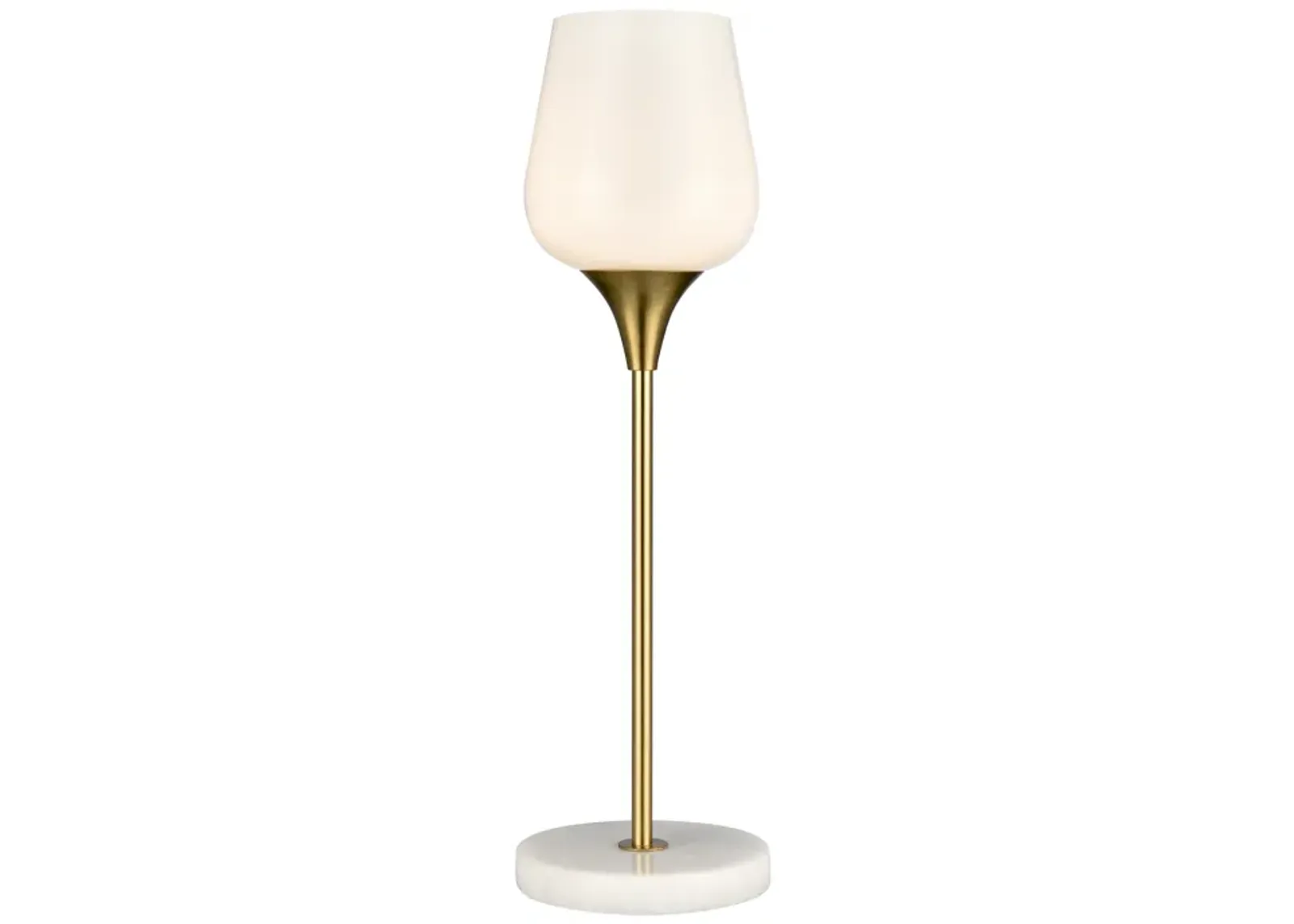 Finch Lane 20'' High 1-Light Table Lamp - Satin Gold - Includes LED Bulb