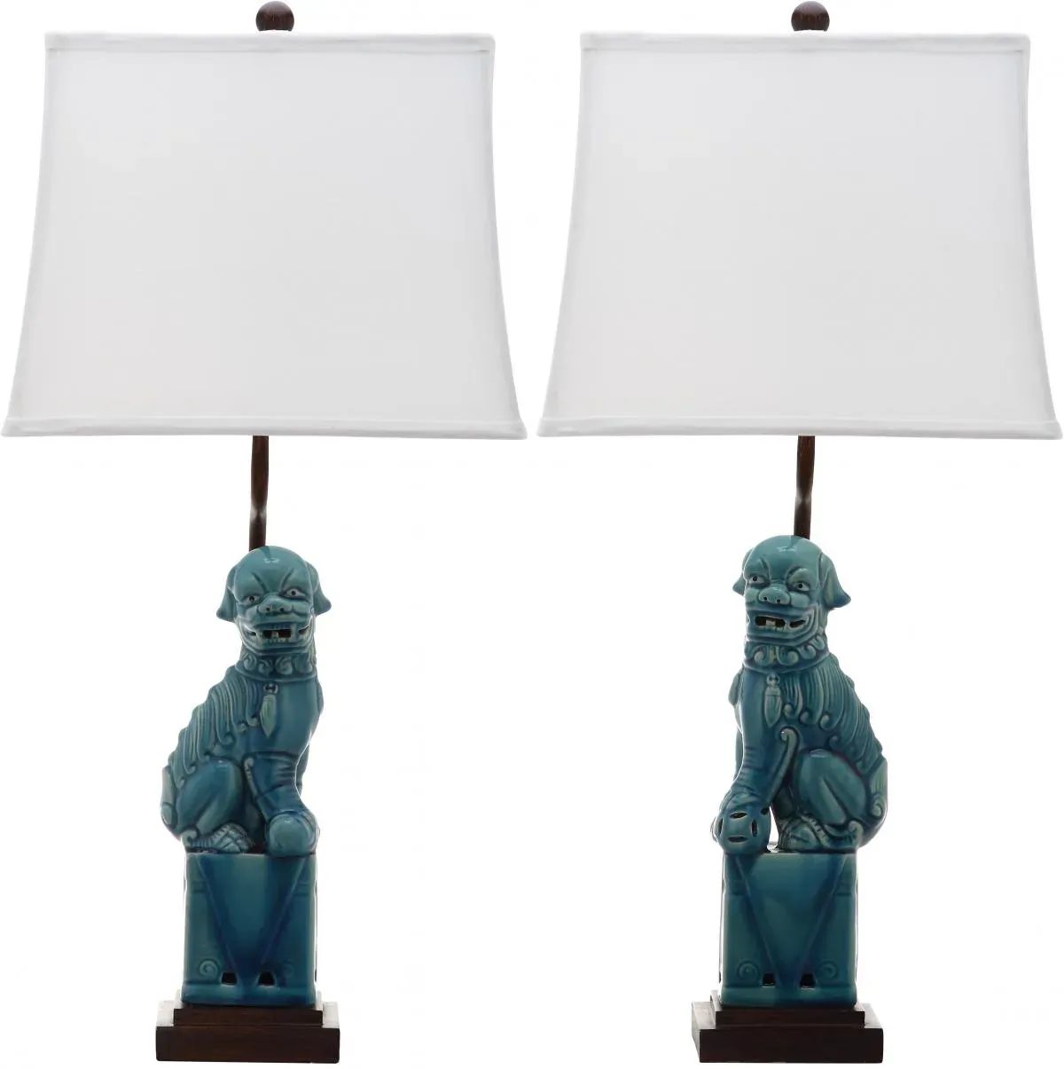 Foo 28.5-Inch H Dog Table Lamp - Set of 2