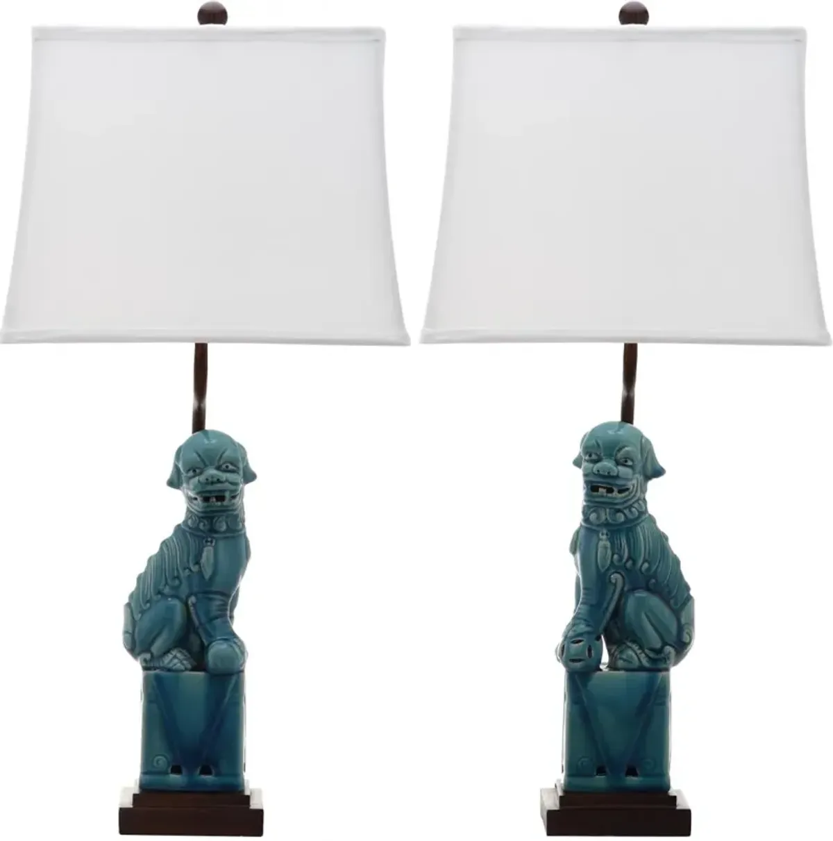 Foo 28.5-Inch H Dog Table Lamp - Set of 2