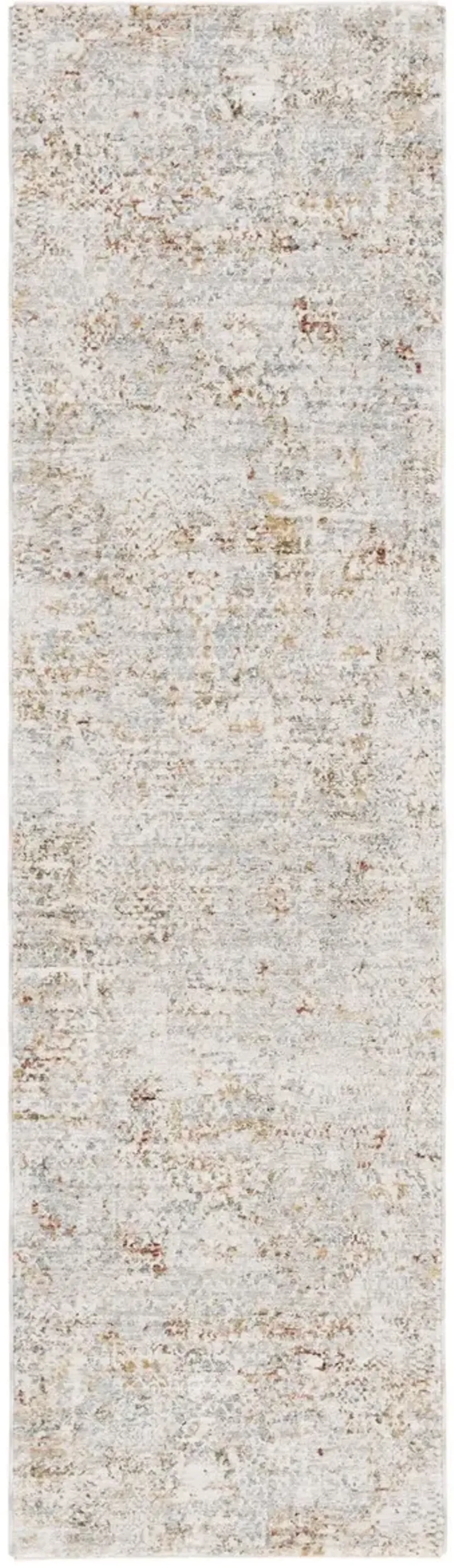 ADRIANNA 206 Blue 2'-2' X 8' Runner Rug