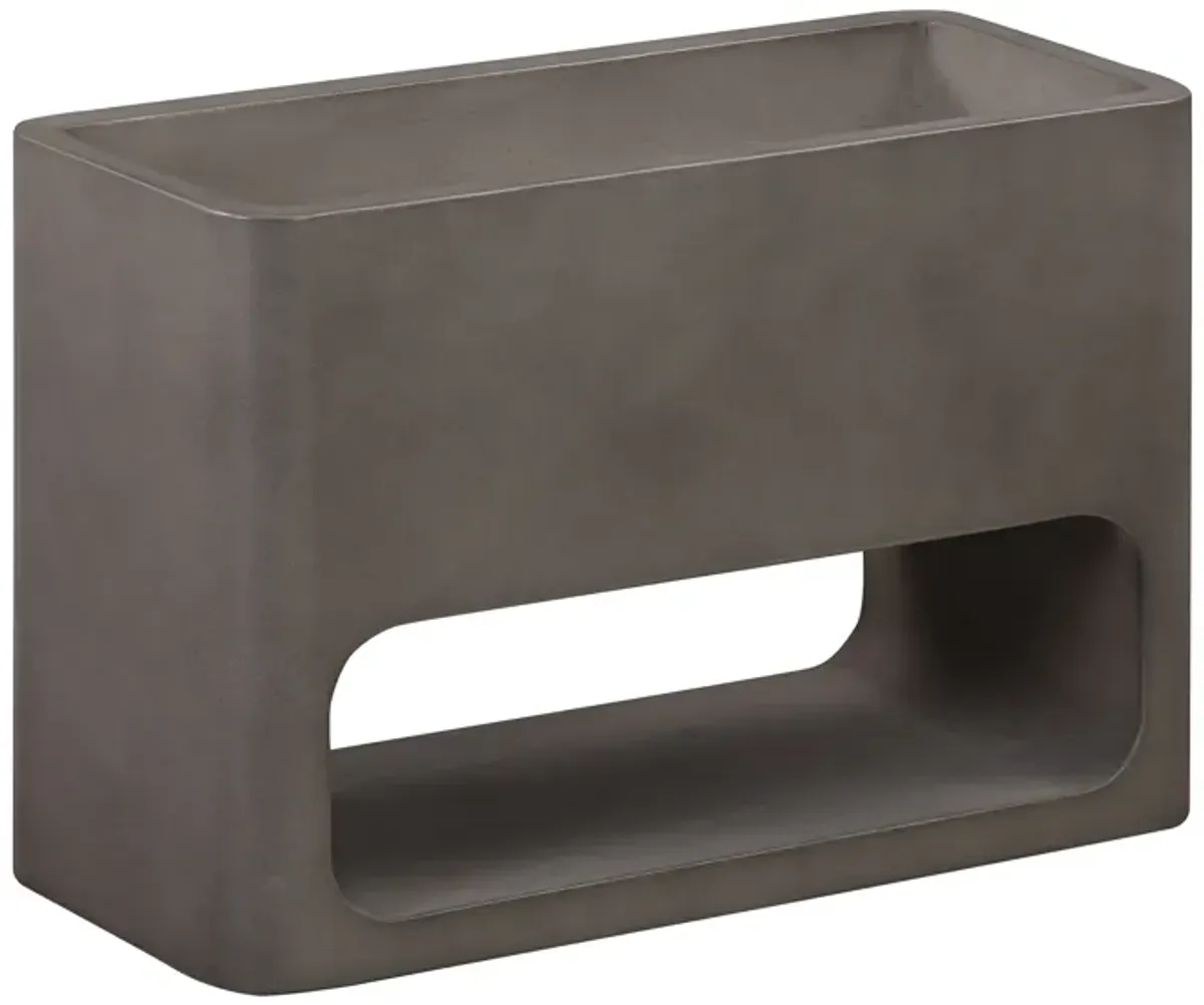 Sunstone Indoor or Outdoor Planter in Gray Concrete