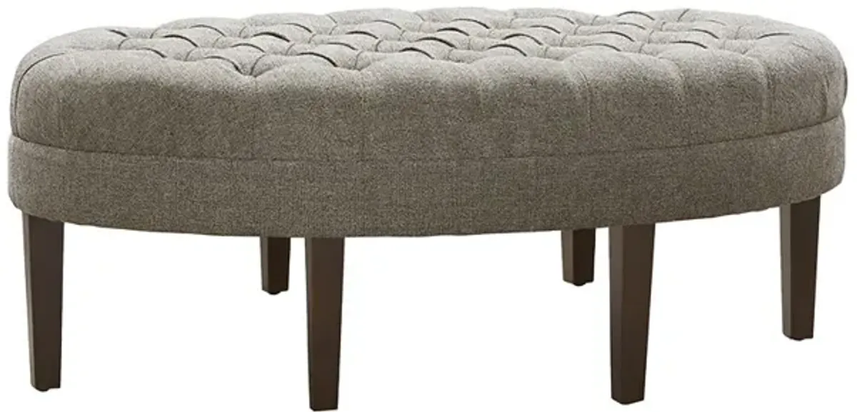 Madison Park Martin Brown Multi Surfboard Tufted Ottoman