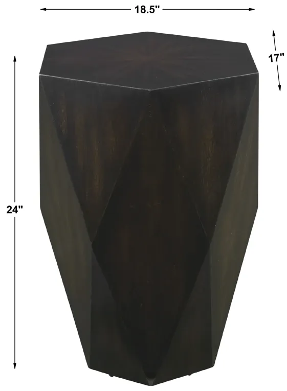 Volker Black Wooden Side Table