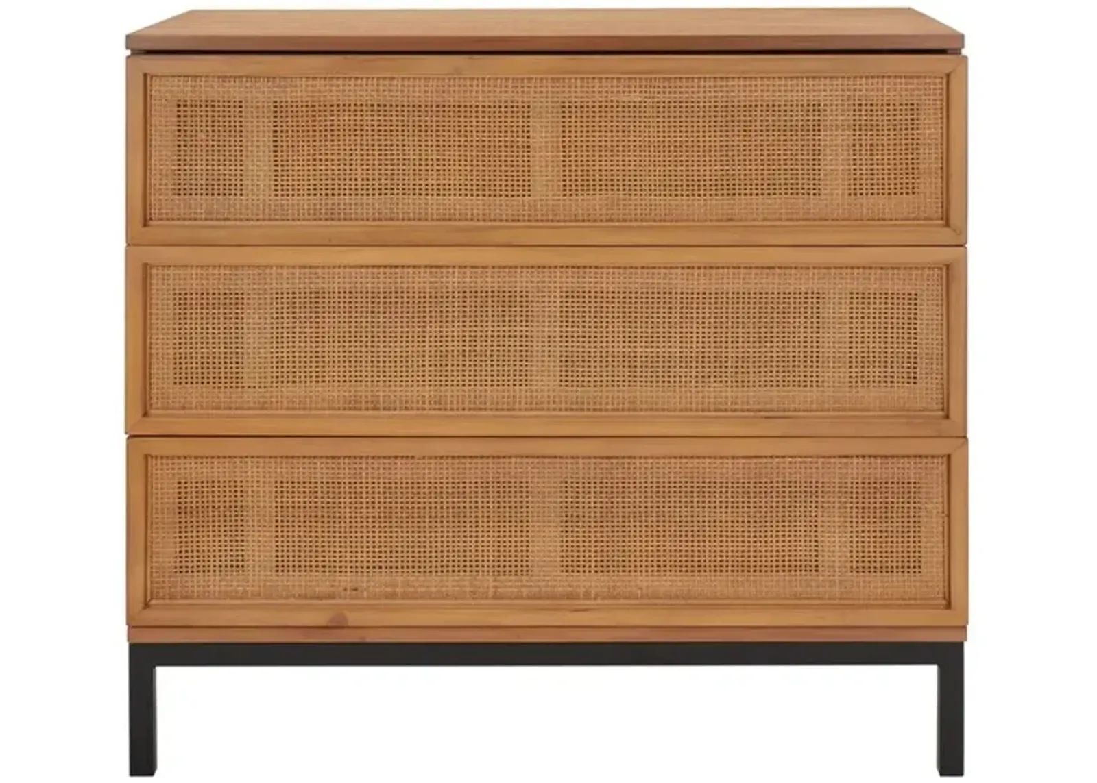 ZADIE 3 DRAWER RATTAN CHEST