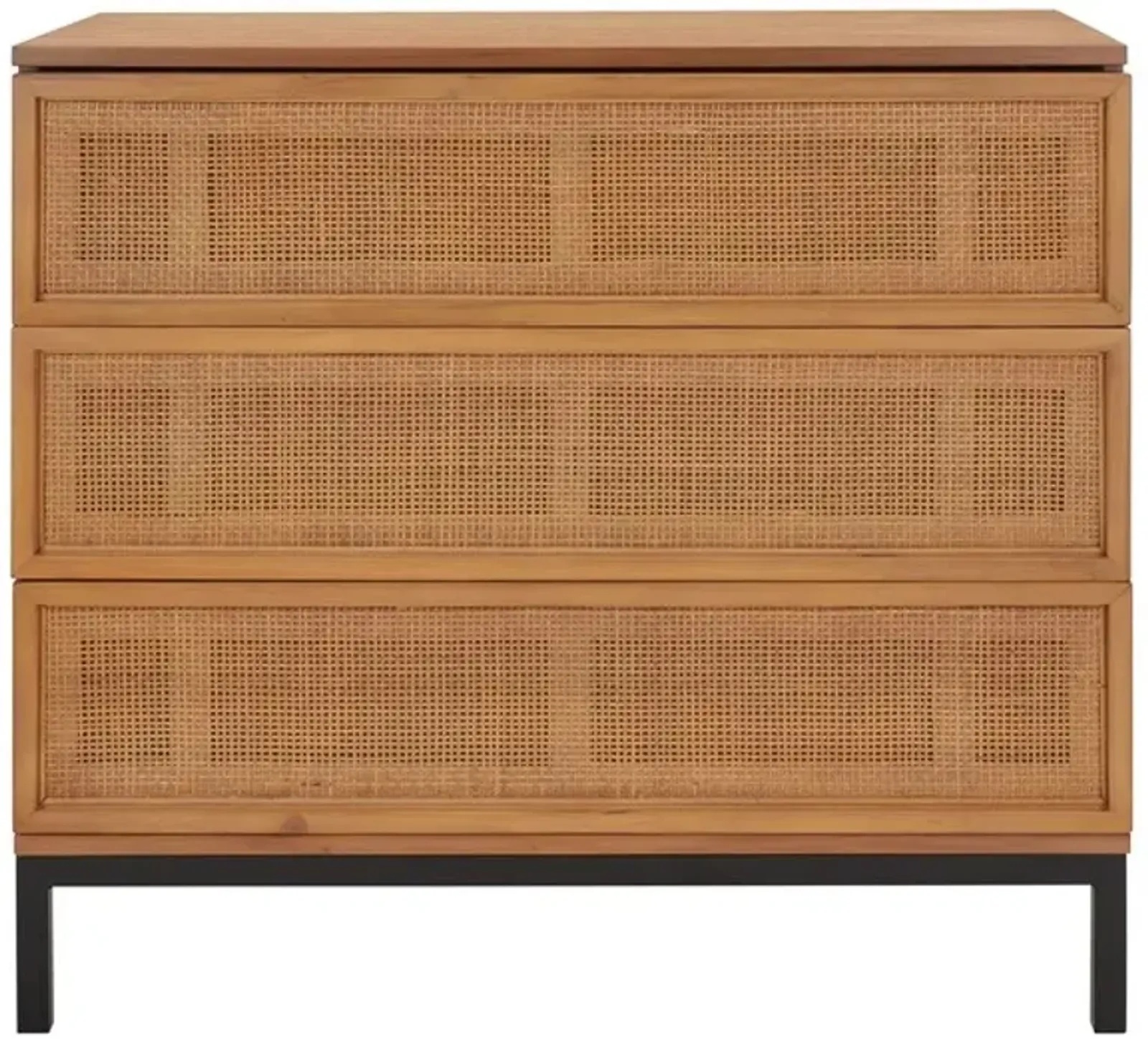 ZADIE 3 DRAWER RATTAN CHEST