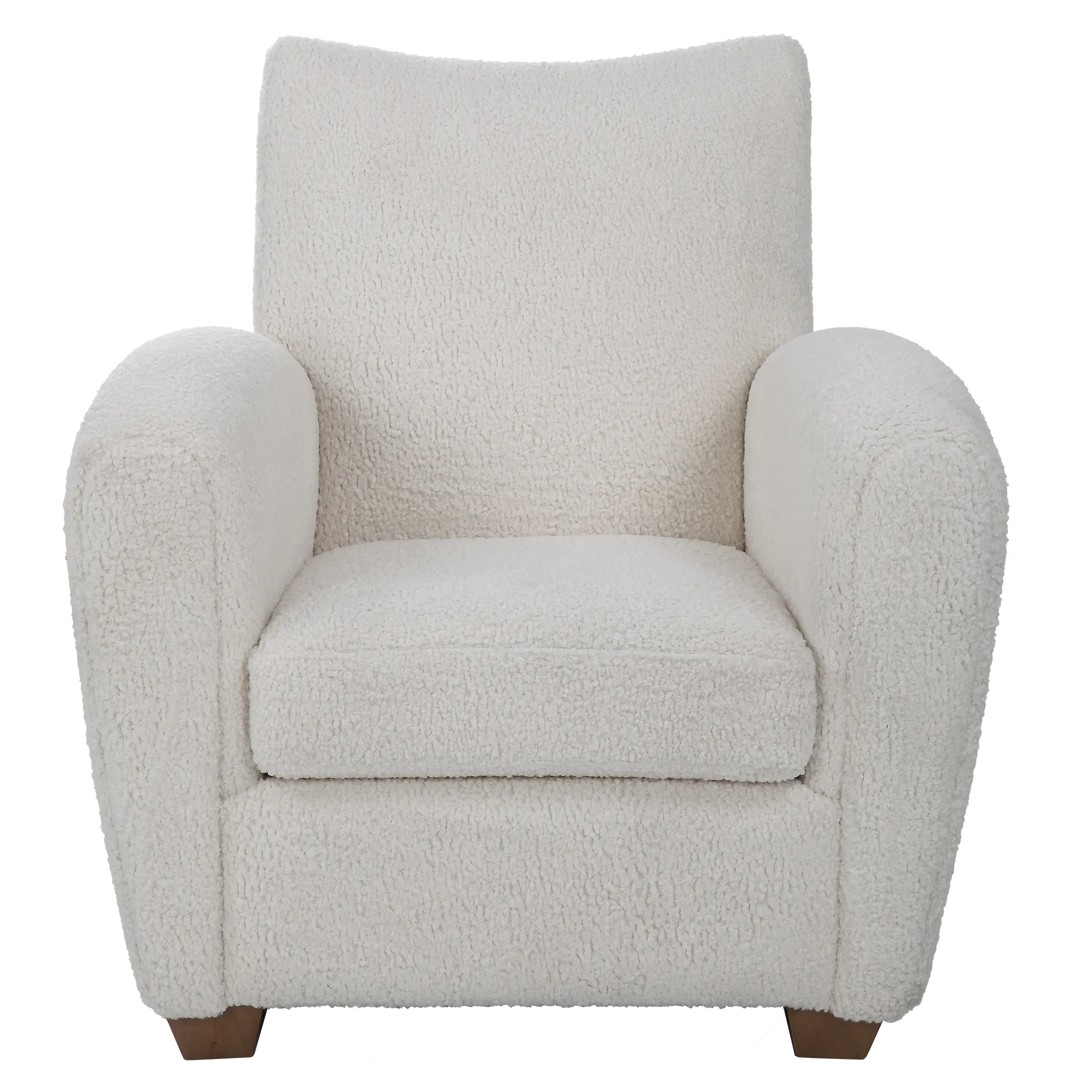 Teddy White Shearling Accent Chair