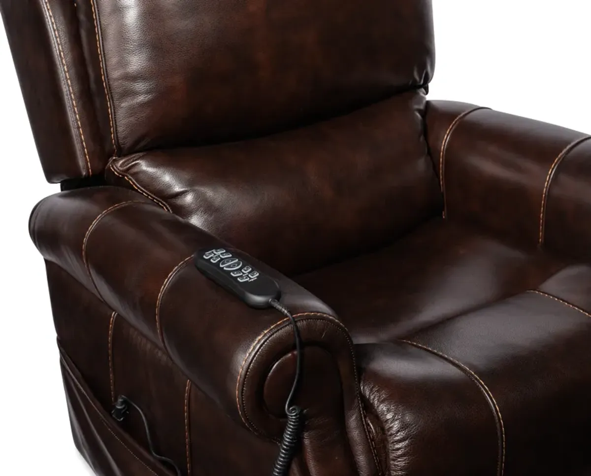 Eisley Power Recliner w/PH,Lumbar,and Lift