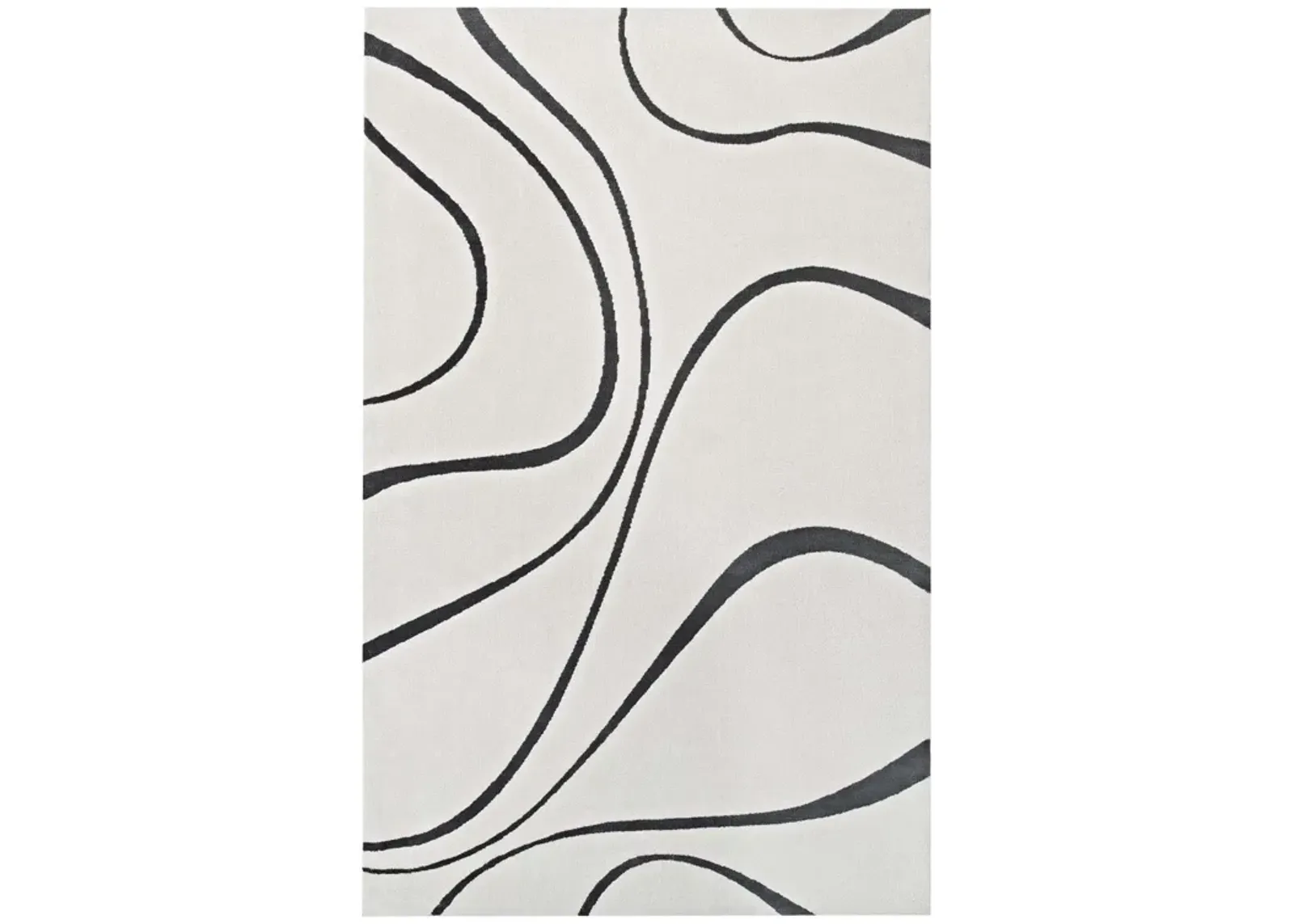 Therese Abstract Swirl 5x8 Area Rug