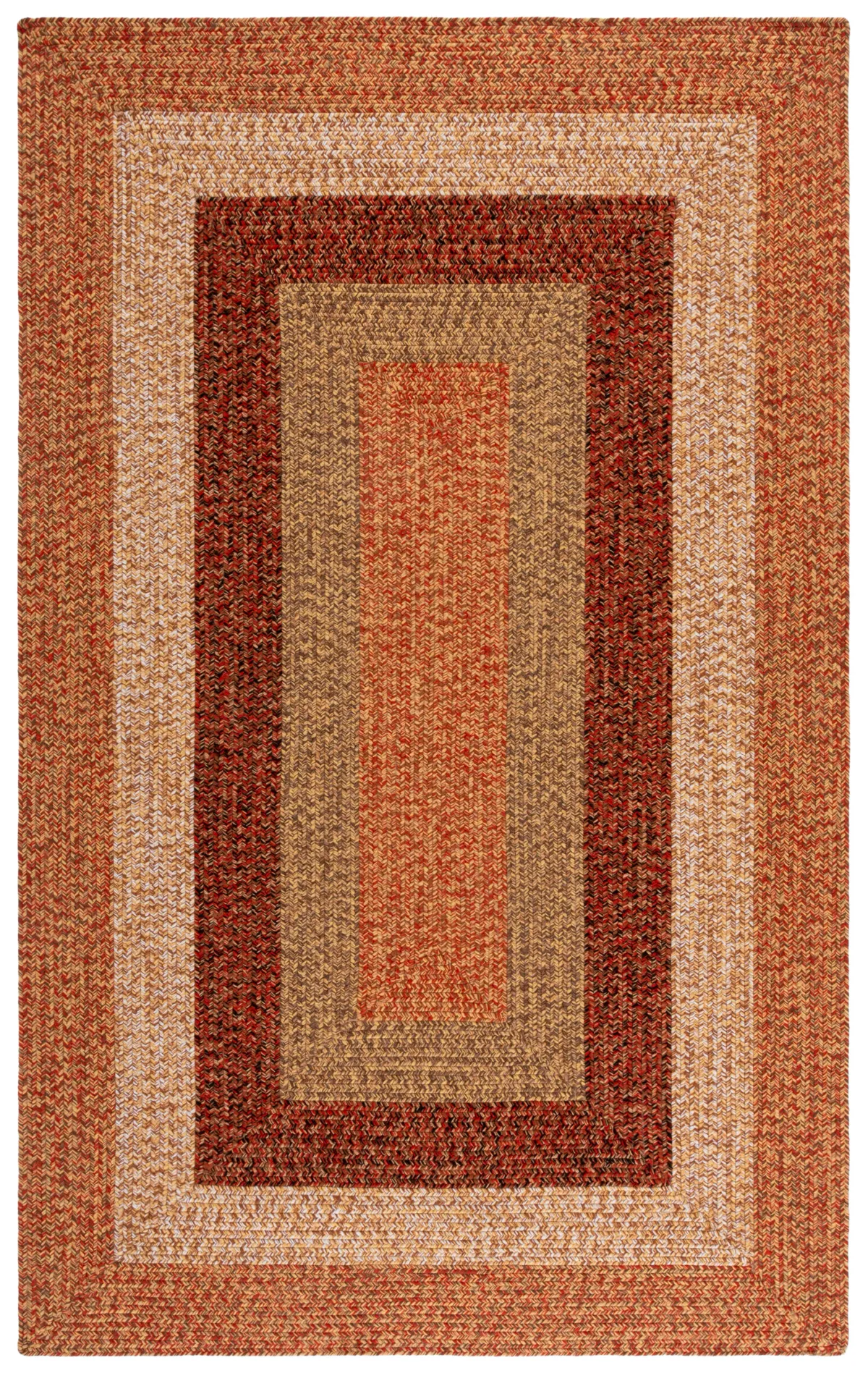 BRAIDED Hand Woven 2' x 4' area rug