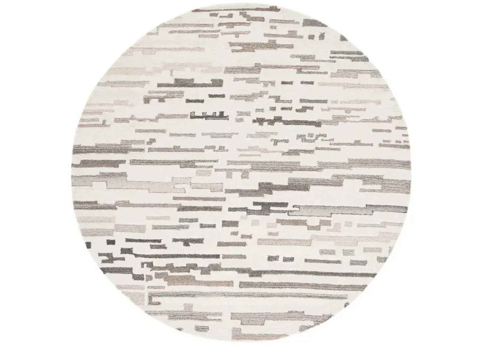 EBONY 501 IVORY  6' x 6' Round Round Rug