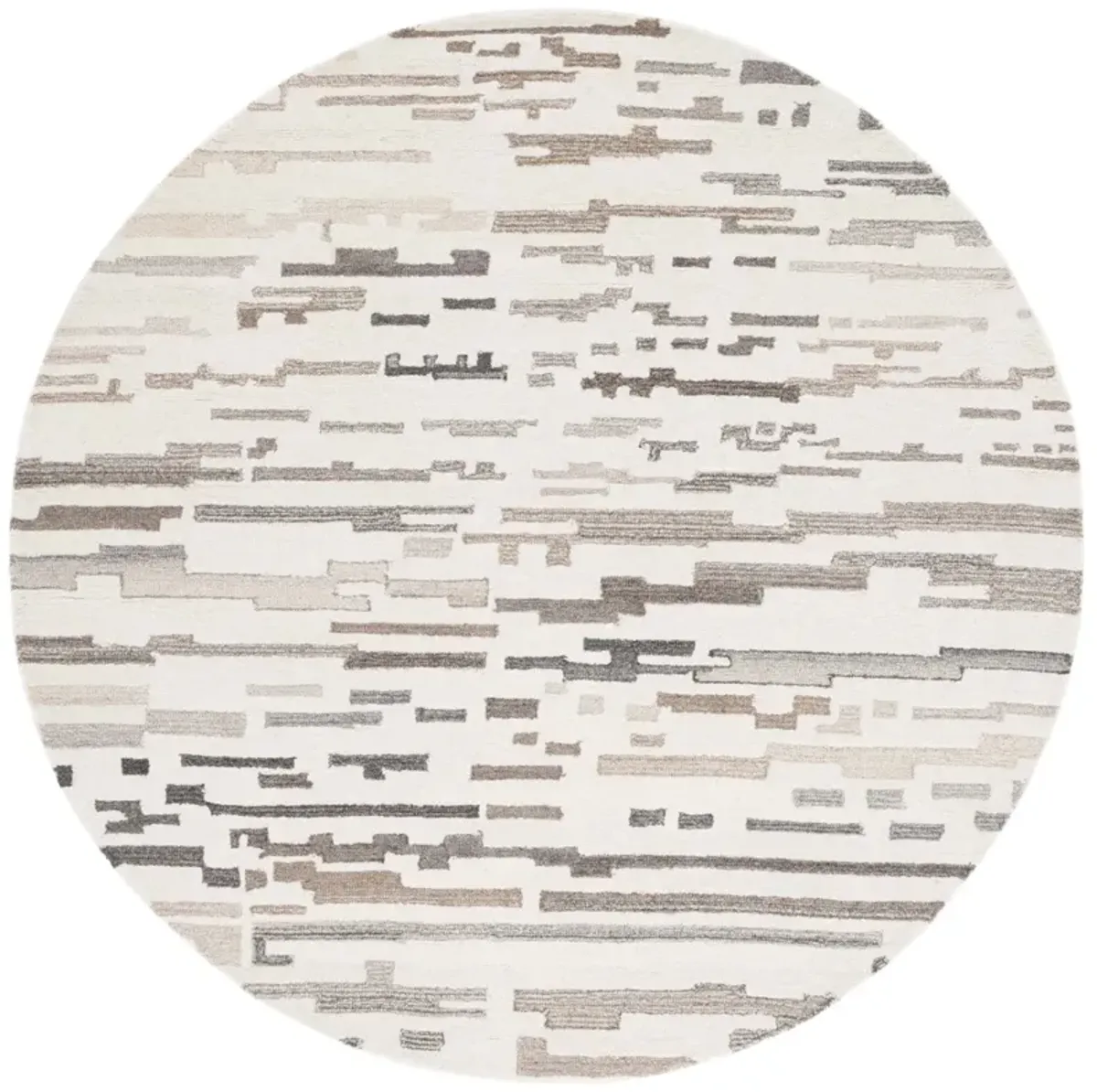 EBONY 501 IVORY  6' x 6' Round Round Rug