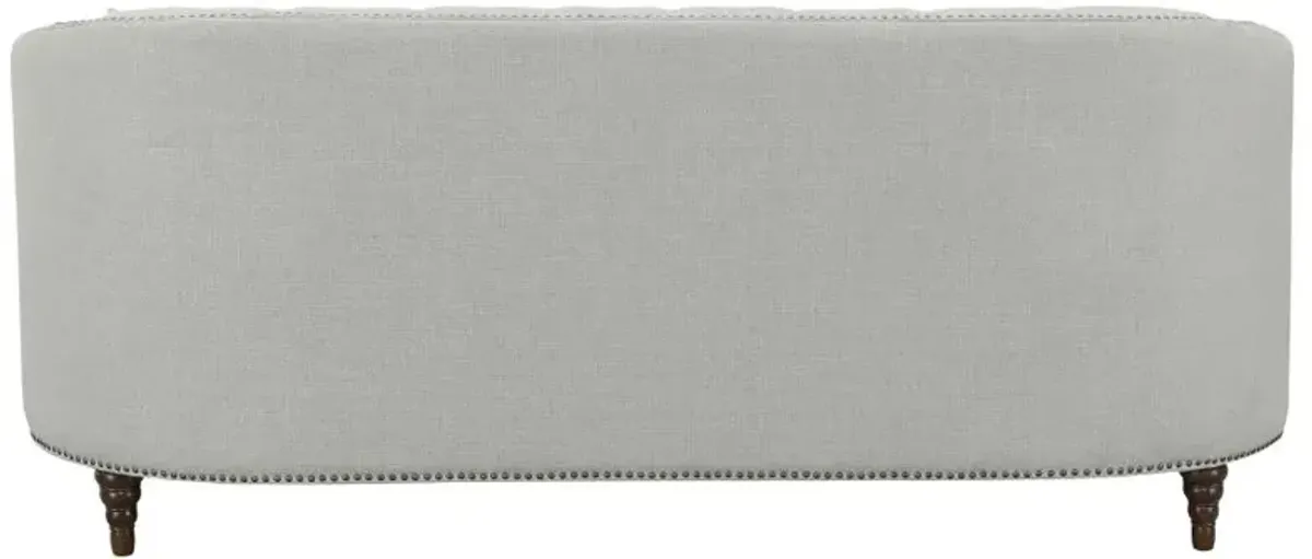 Avonlea Sloped Arm Upholstered Sofa Trim Grey