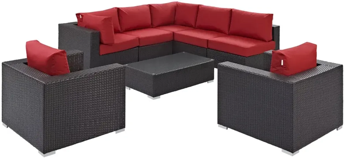 Convene 8 Piece Outdoor Patio Sectional Set