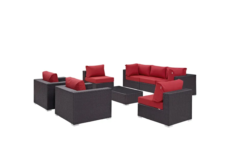 Convene 8 Piece Outdoor Patio Sectional Set