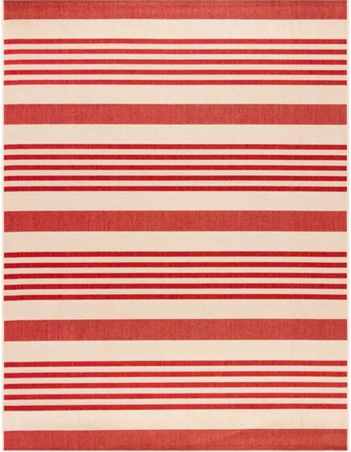 Safavieh BEACH HOUSE Collection BHS222Q-7SQ Beige / Red 6'-7" X 6'-7" Square