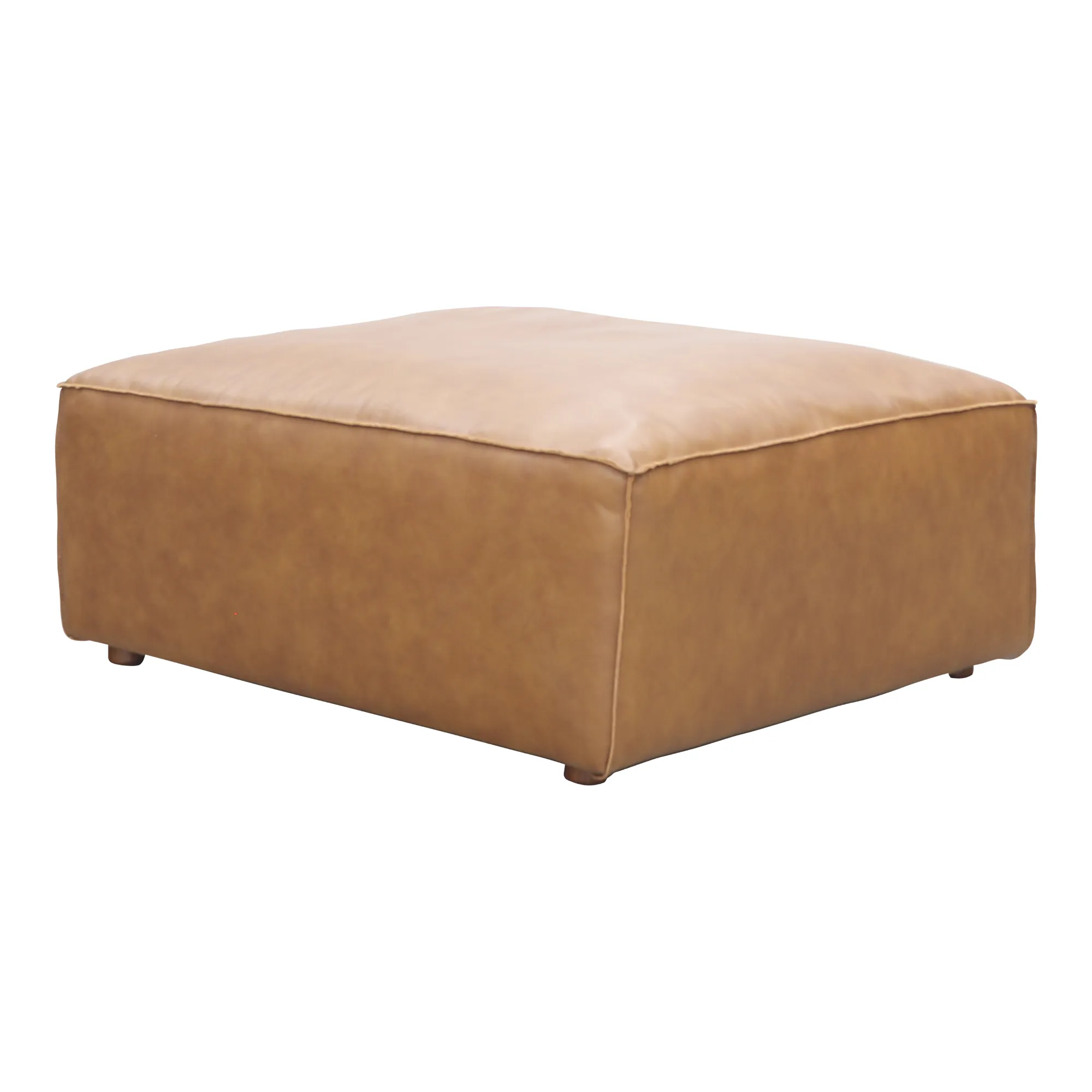 FORM OTTOMAN SONORAN TAN LEATHER