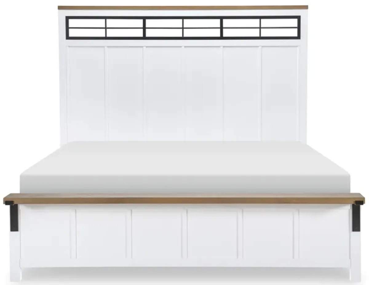 Franklin Complete Two Tone Panel Bed Queen 50