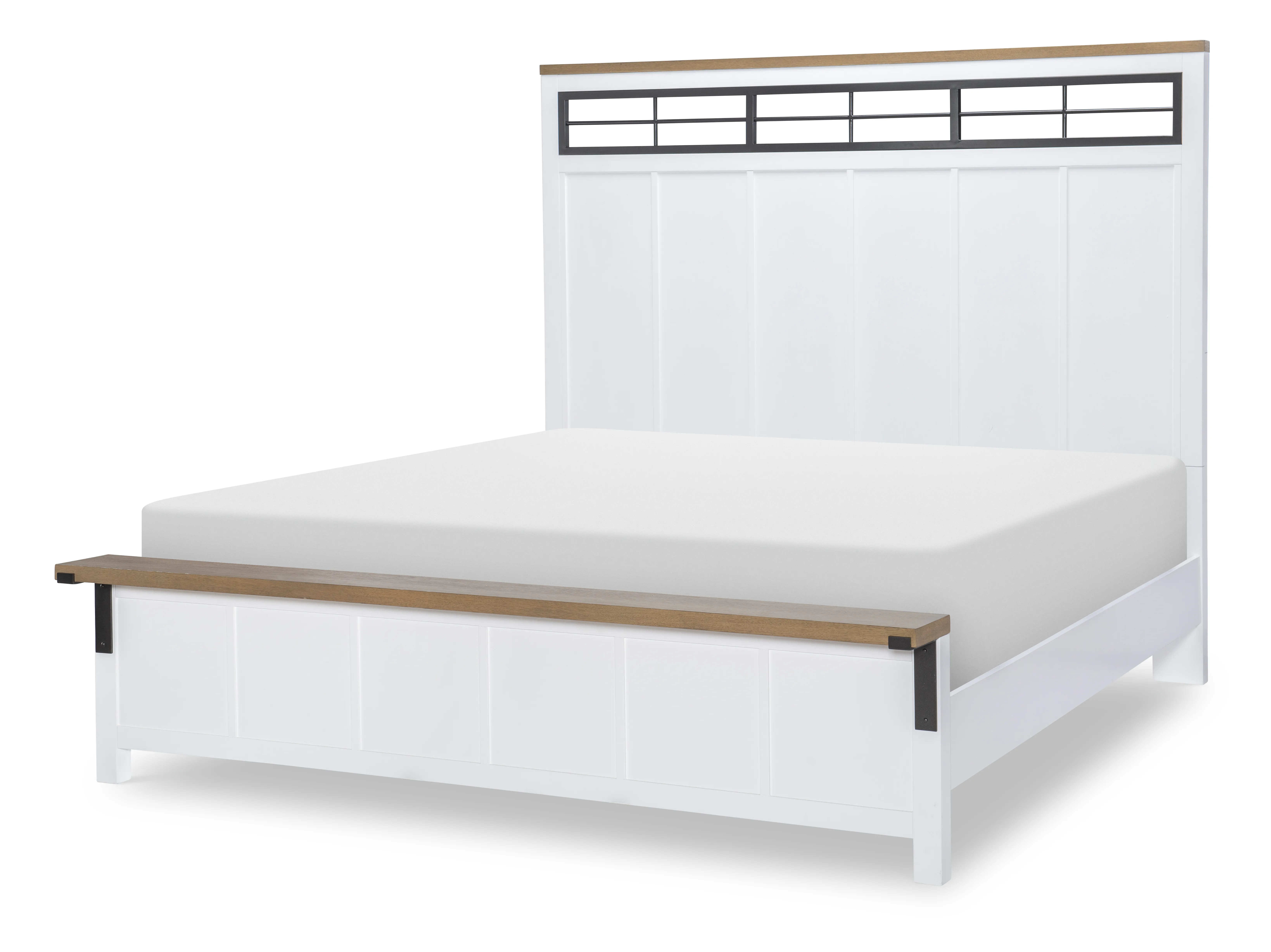 Franklin Complete Two Tone Panel Bed Queen 50