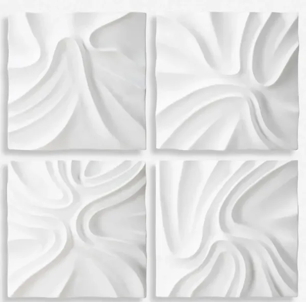 Snowdrift Wall Decor - Set of 4