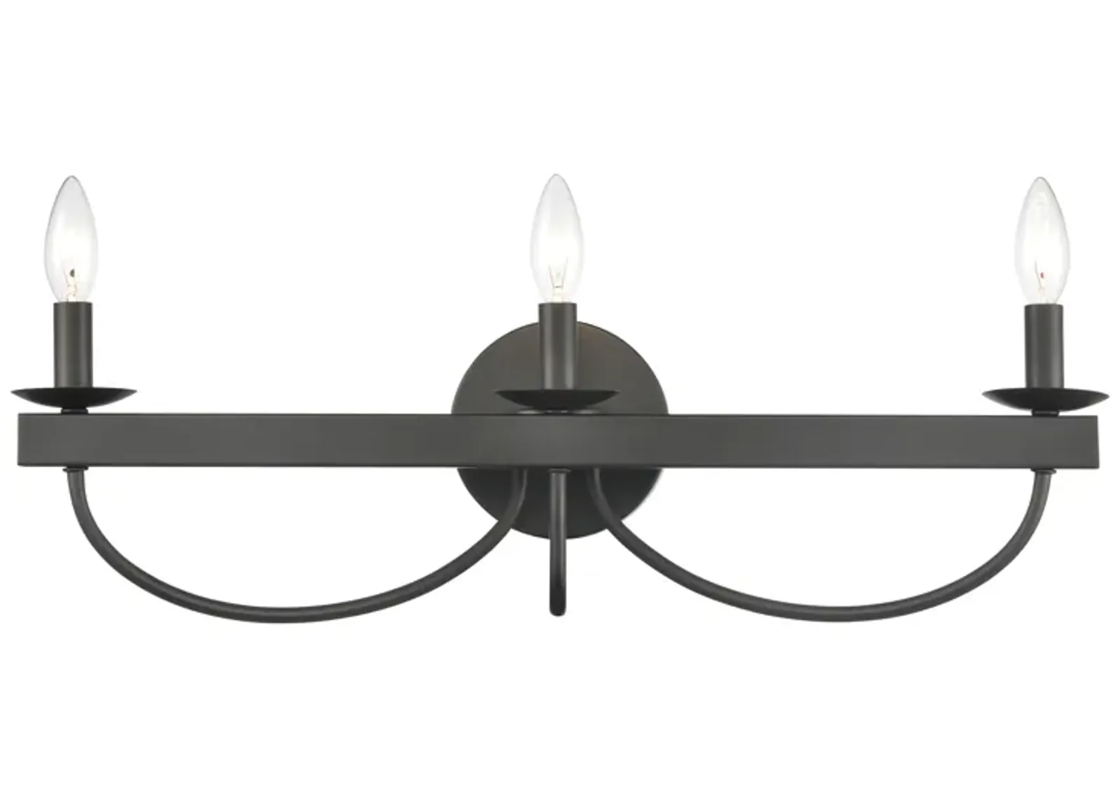 Williamson 24" Wide 3-Light Vanity Light - Black