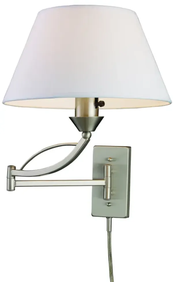 Elysburg 17" High 1-Light Sconce - Satin Nickel