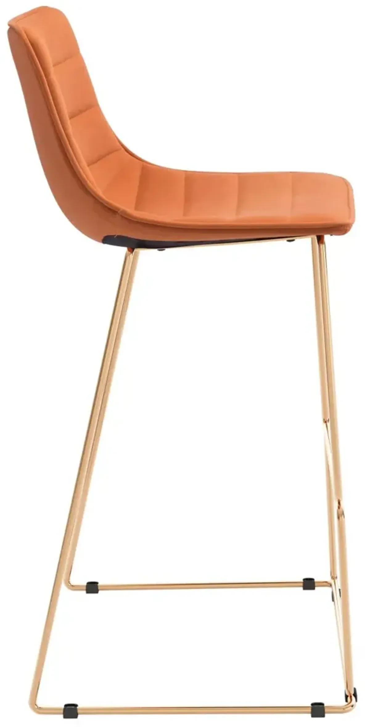 Adele Barstool (Set of 2) Orange & Gold