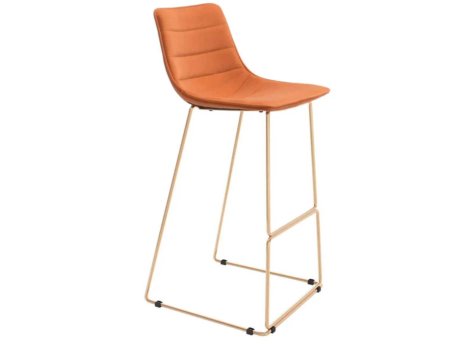 Adele Barstool (Set of 2) Orange & Gold