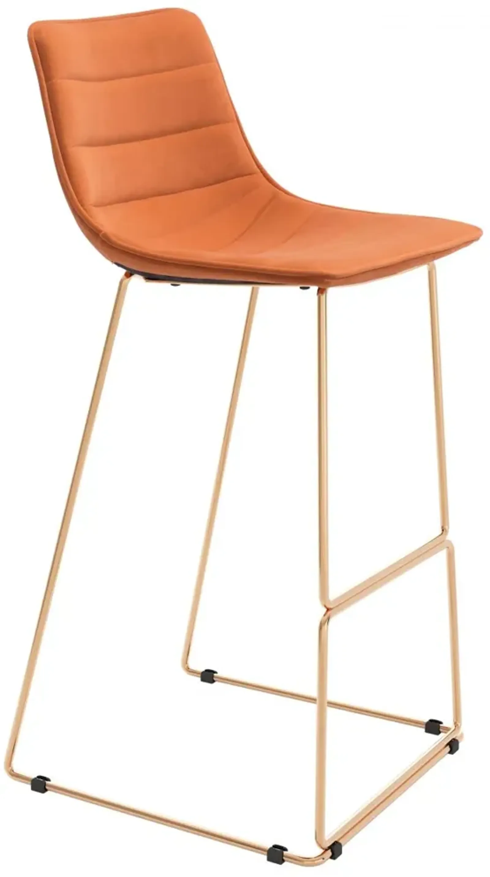 Adele Barstool (Set of 2) Orange & Gold