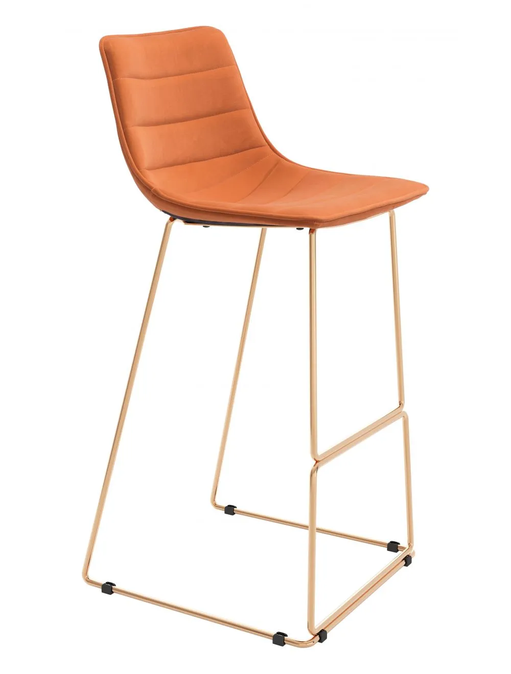 Adele Barstool (Set of 2) Orange & Gold