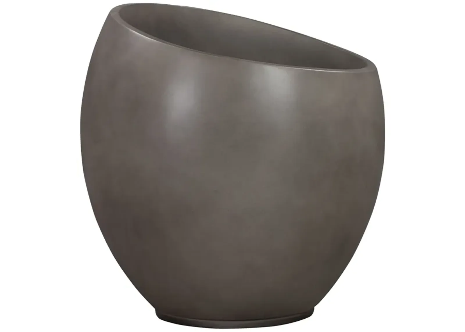 Moonstone Medium Indoor or Outdoor Planter in Gray Concrete