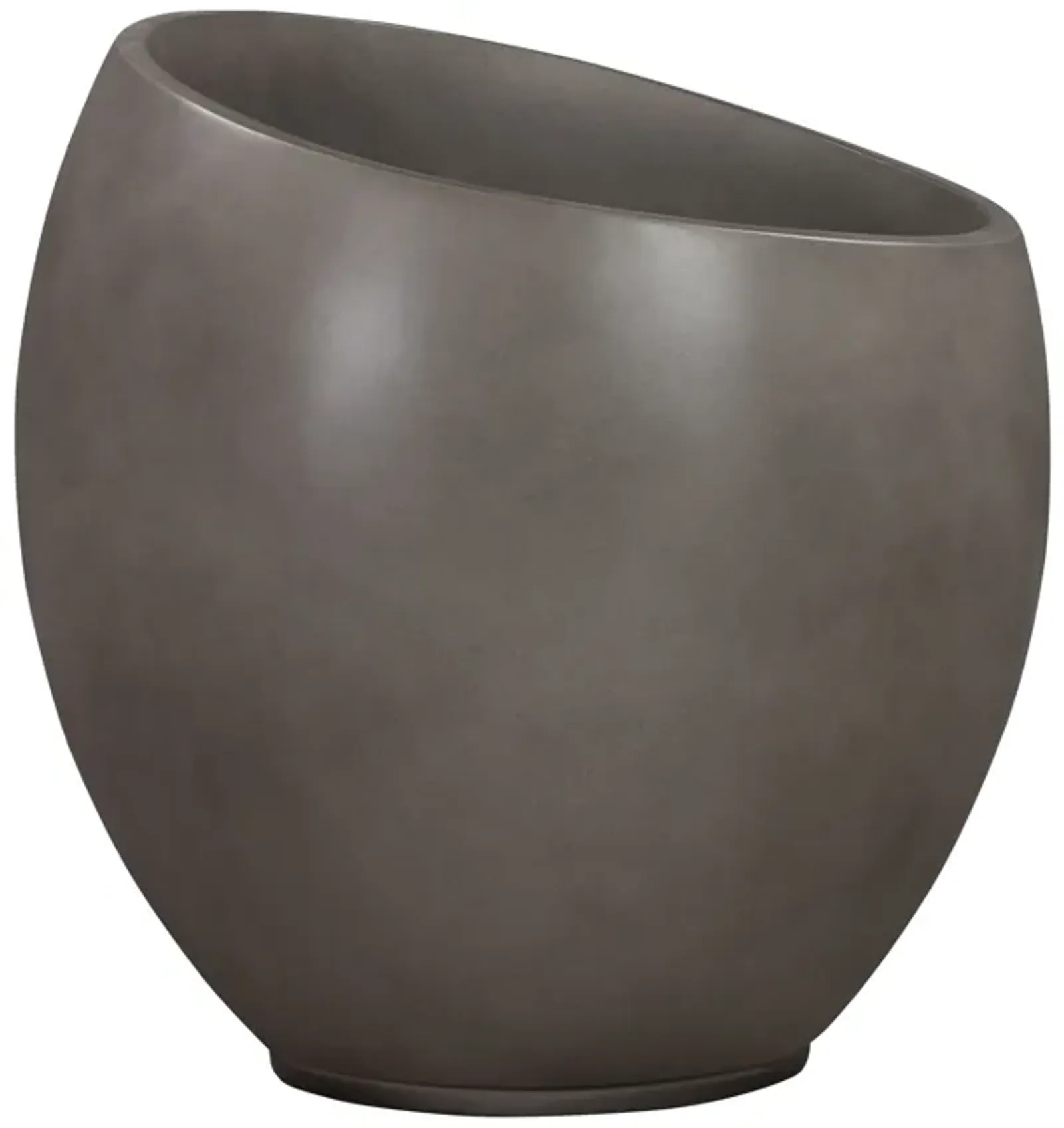 Moonstone Medium Indoor or Outdoor Planter in Gray Concrete