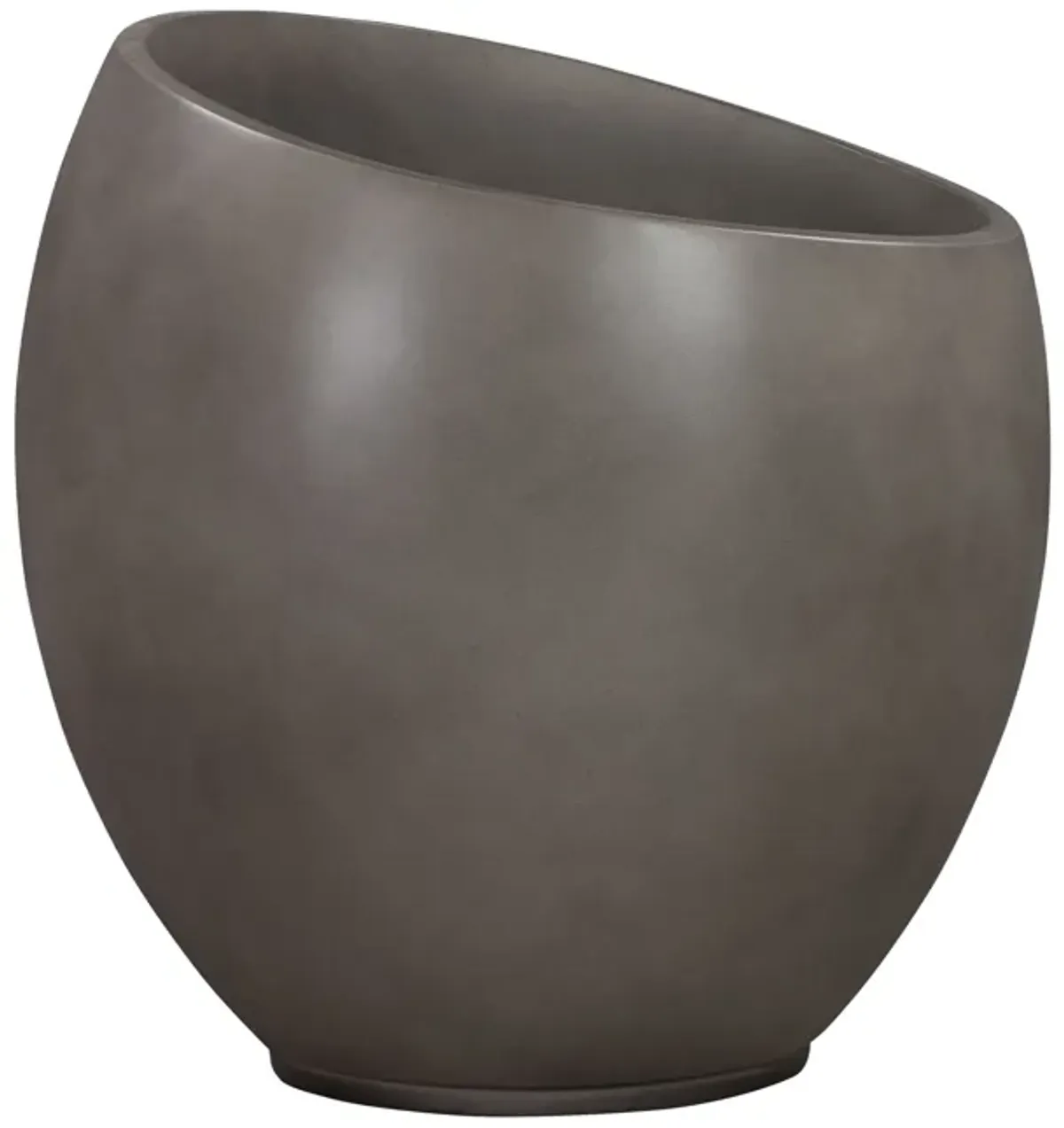 Moonstone Medium Indoor or Outdoor Planter in Gray Concrete