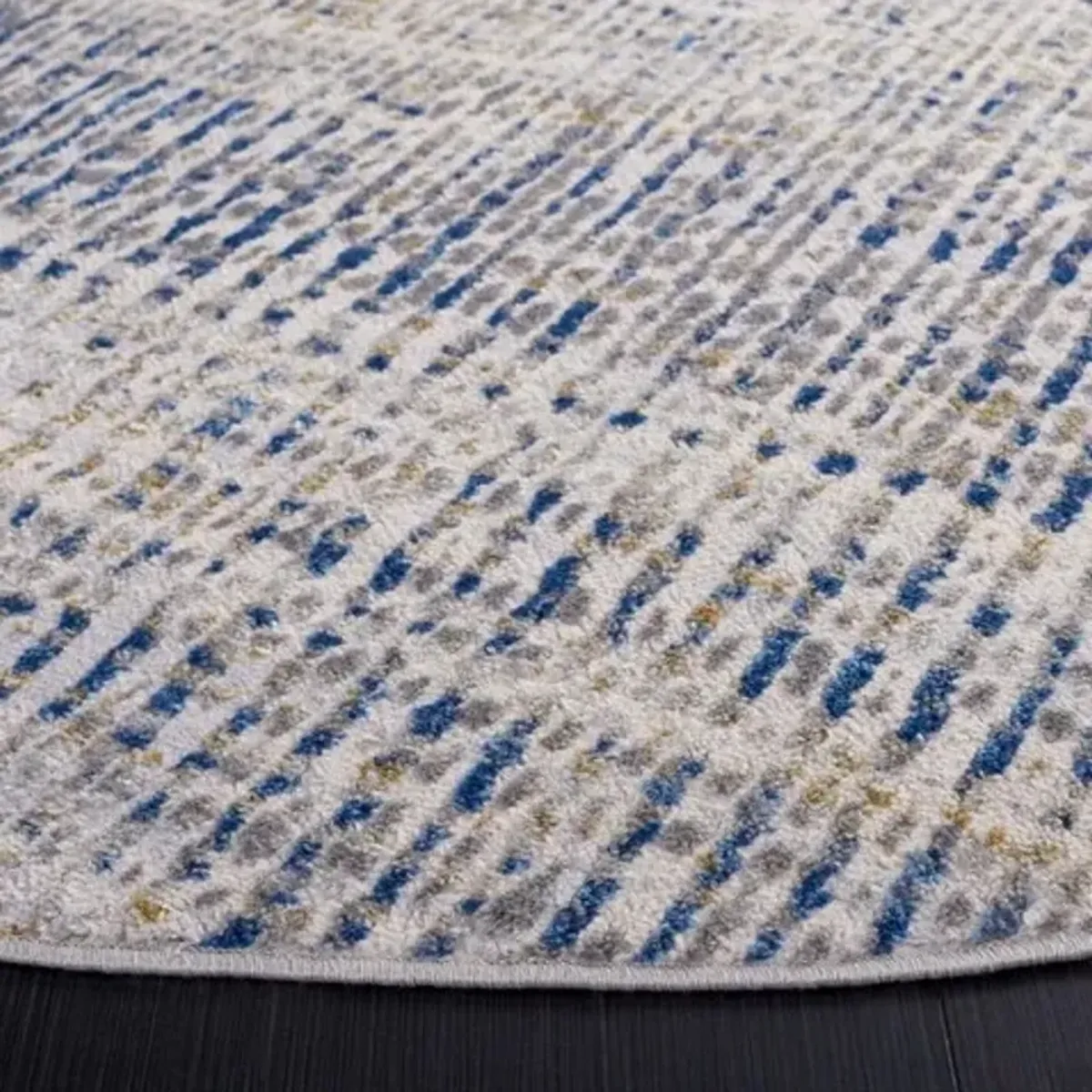 PALMA 356 Blue 6'-7' X 6'-7' Round Round Rug