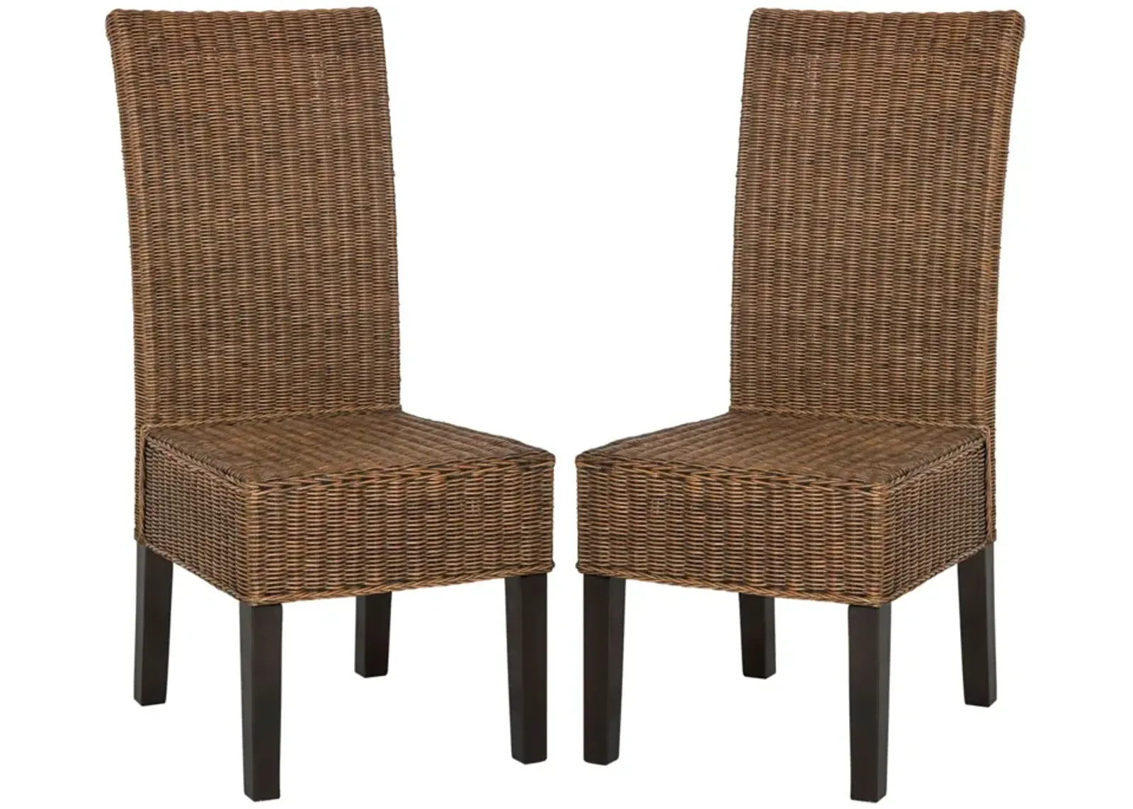 ARJUN 18''H WICKER DINING CHAIR - Set of 2