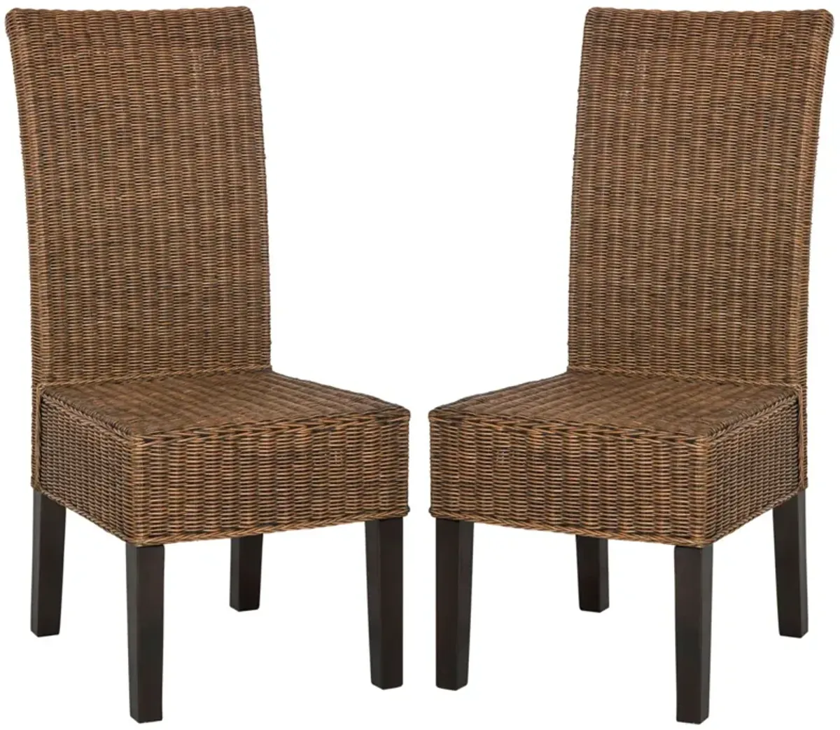 ARJUN 18''H WICKER DINING CHAIR - Set of 2