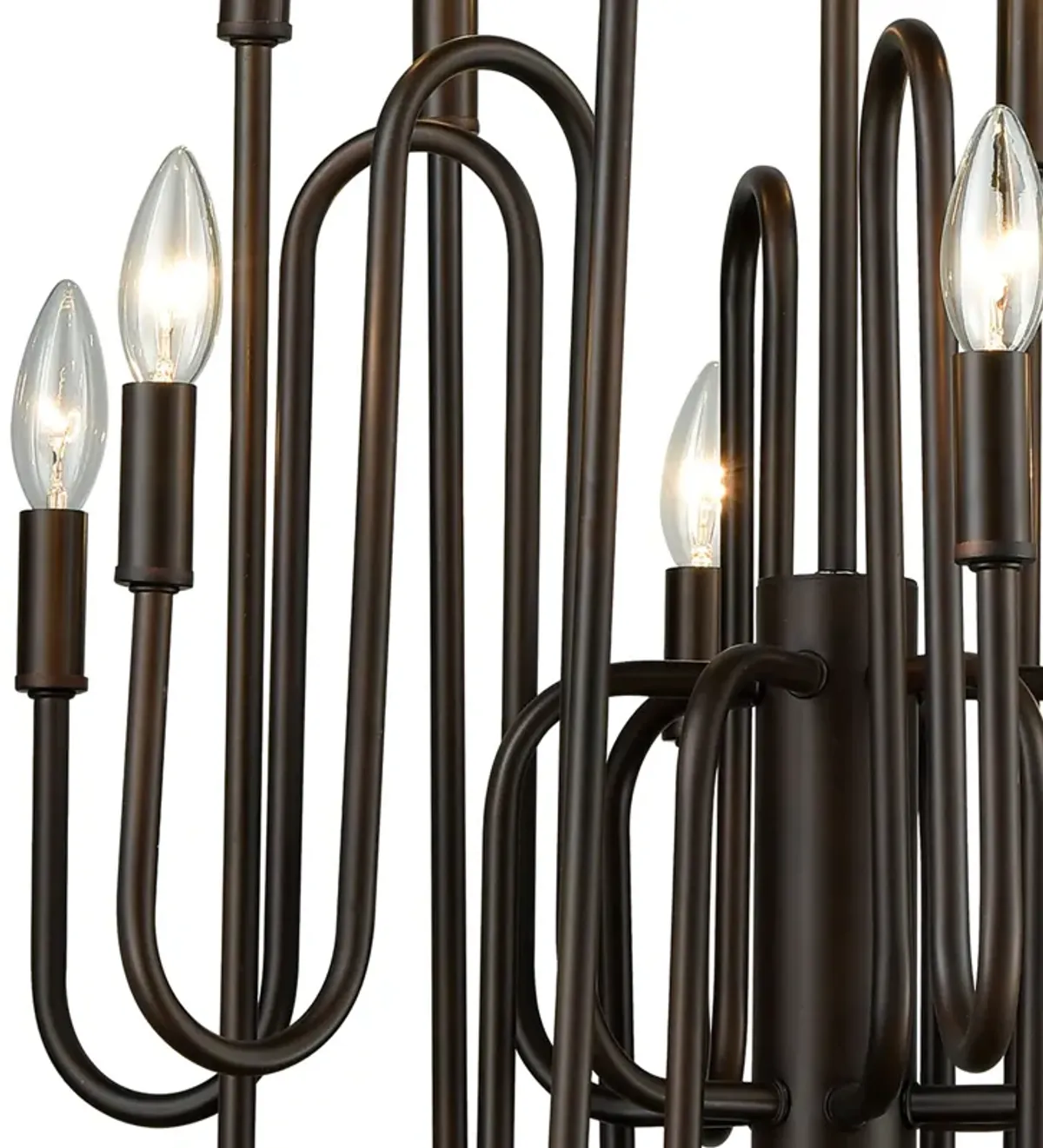 Decatur 22" Bronze 12-Light Chandelier