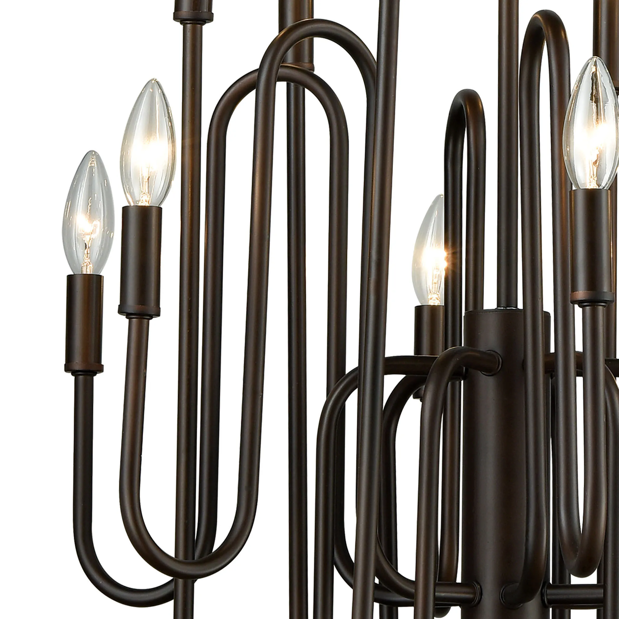 Decatur 22" Bronze 12-Light Chandelier