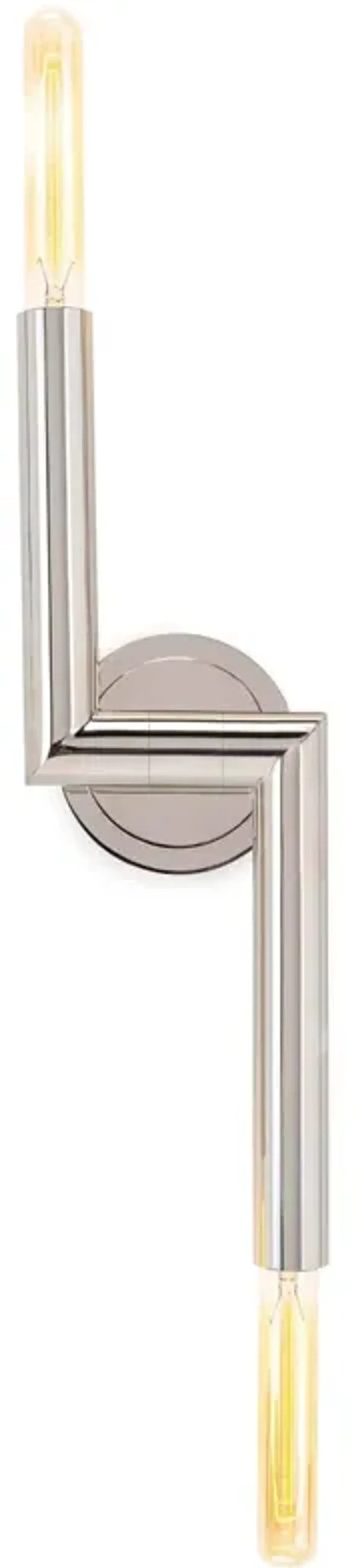 Wolfe Polished Nickel Sconce 