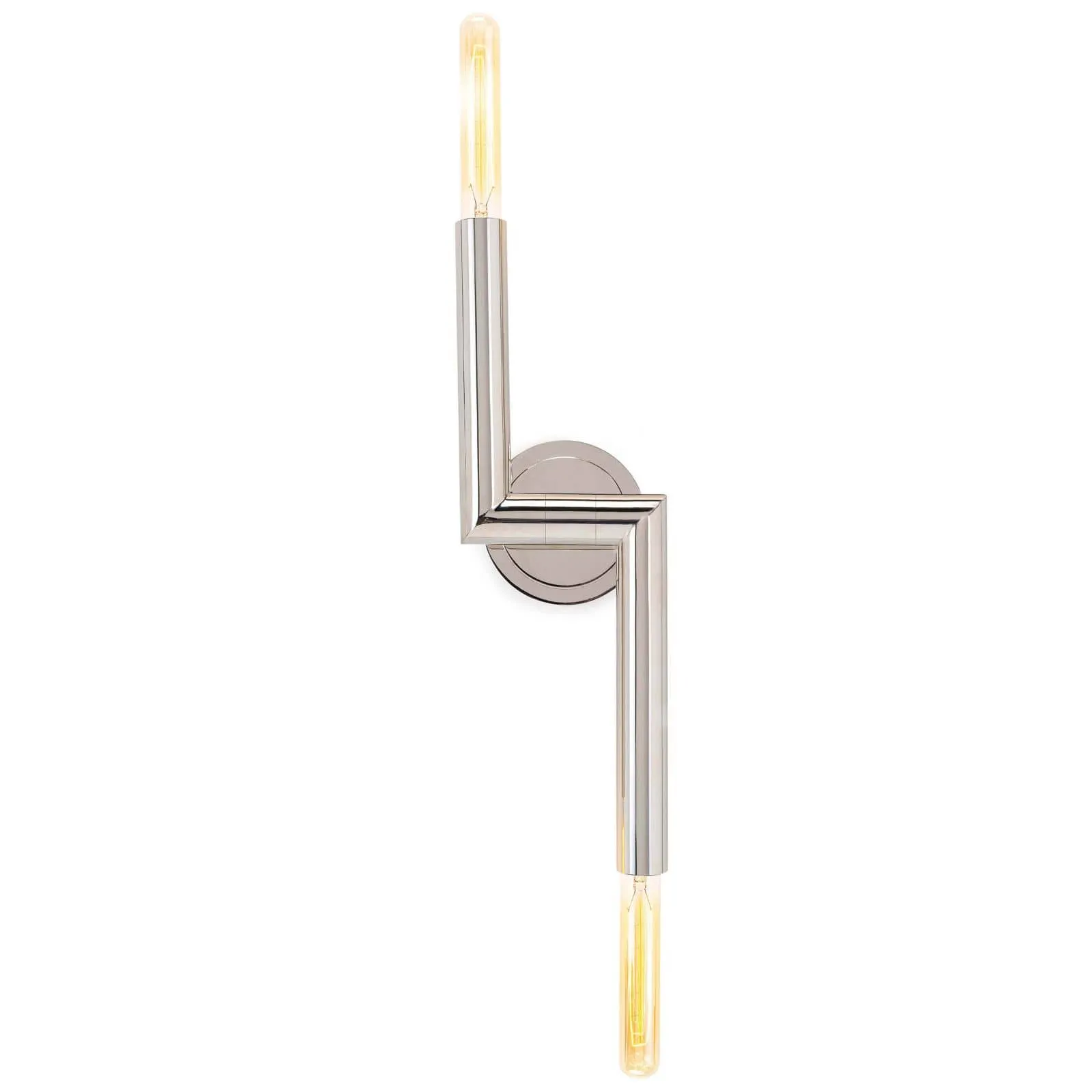 Wolfe Polished Nickel Sconce 