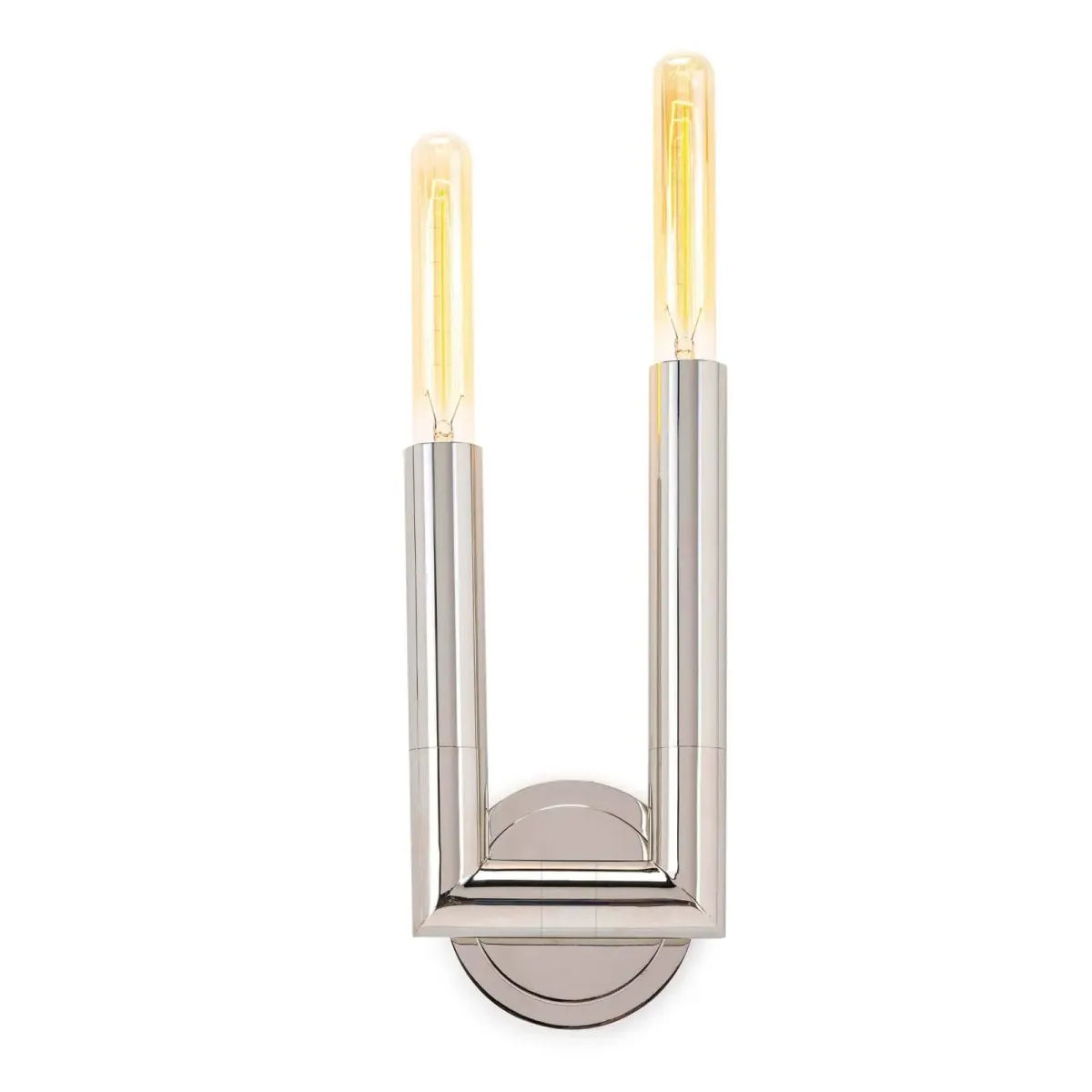 Wolfe Polished Nickel Sconce 