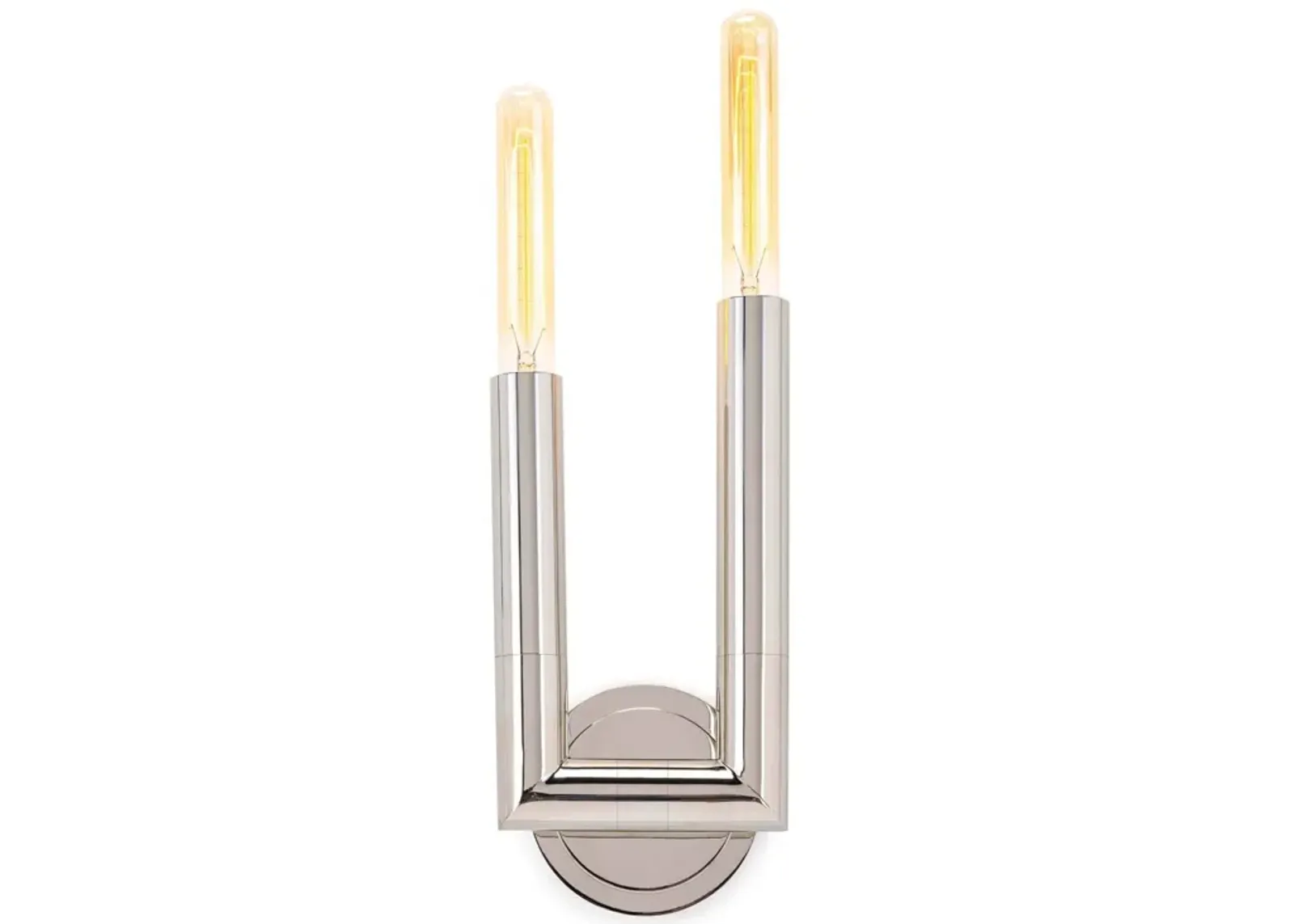 Wolfe Polished Nickel Sconce 