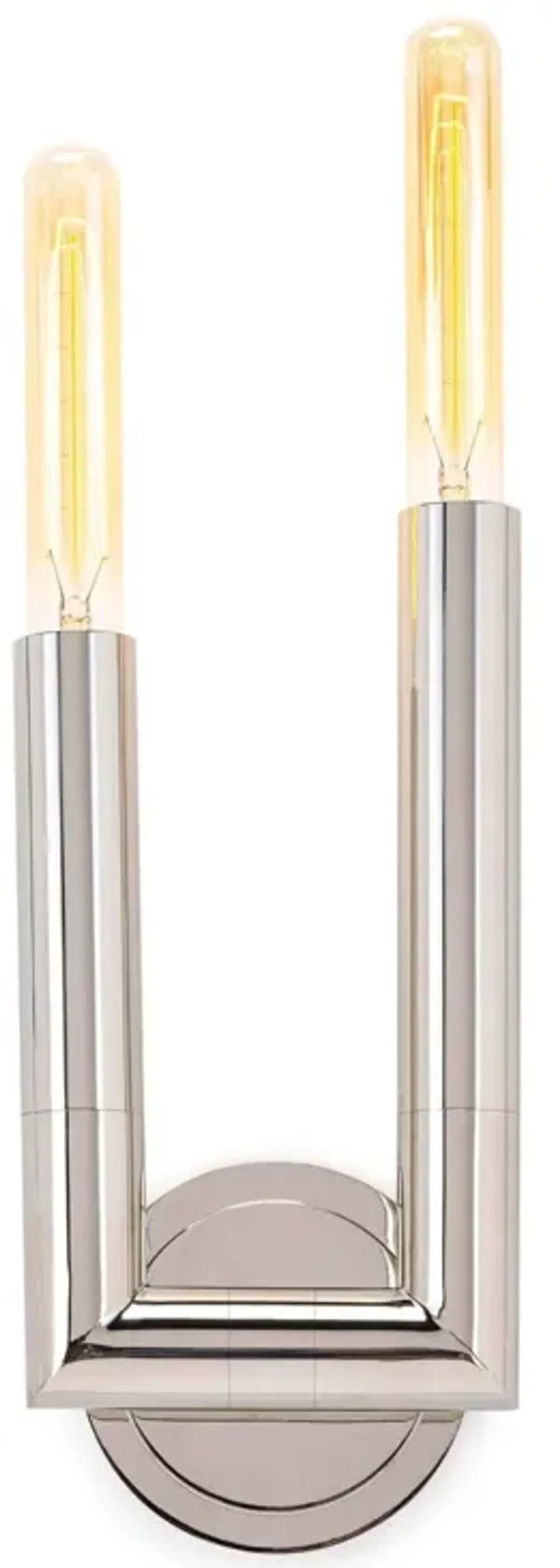 Wolfe Polished Nickel Sconce 