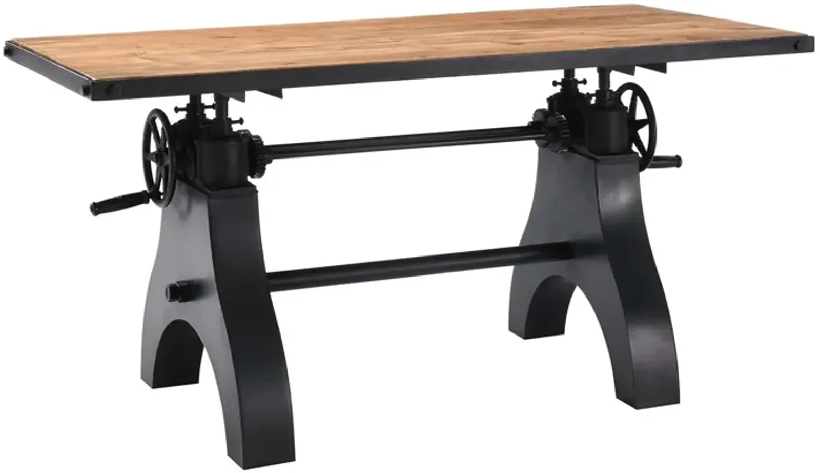 Genuine 60" Crank Adjustable Height Dining Table and Computer Desk