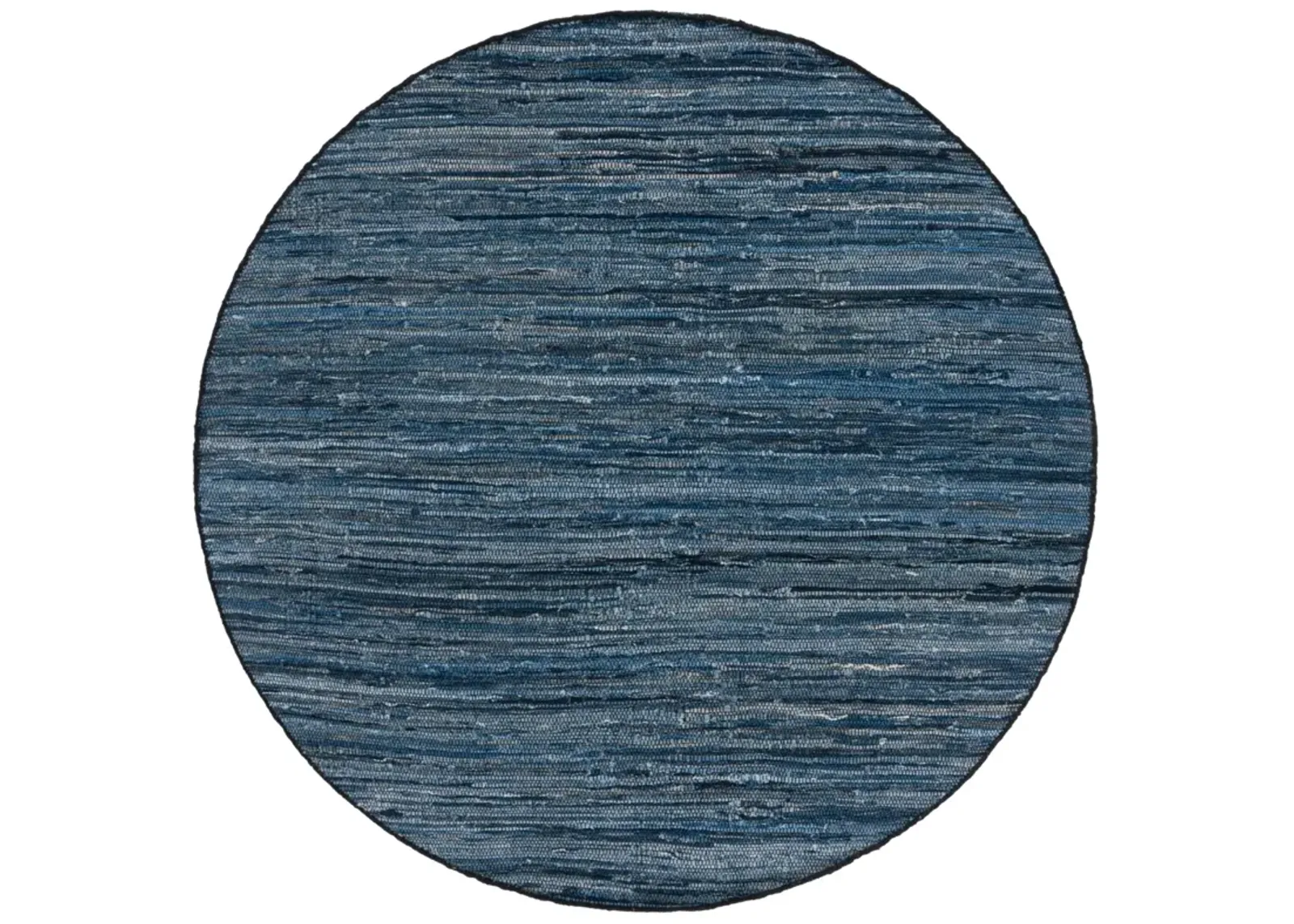 RAG RUG 301 BLUE  6' x 6' Round Round Rug