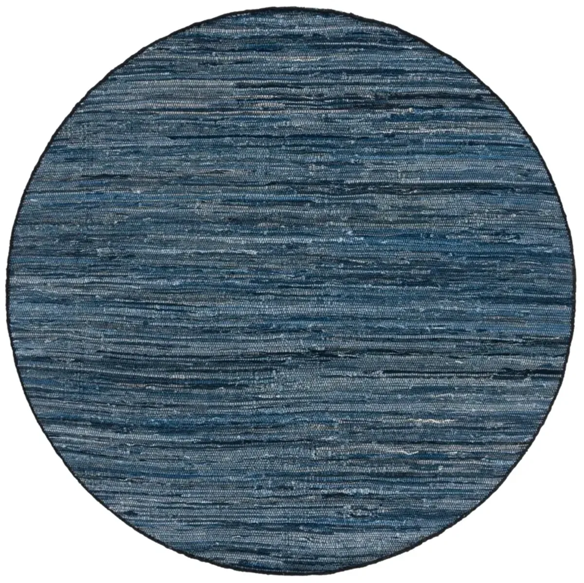 RAG RUG 301 BLUE  6' x 6' Round Round Rug