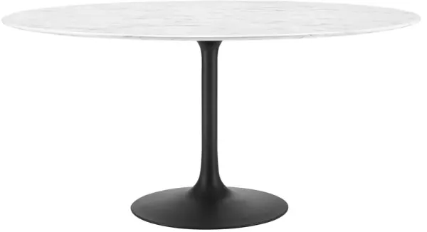 Lippa 60" Round Artificial Marble Dining Table
