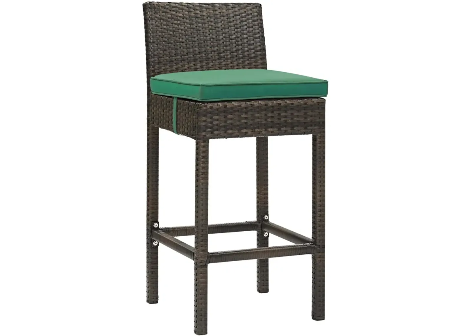 Conduit Outdoor Patio Wicker Rattan Bar Stool