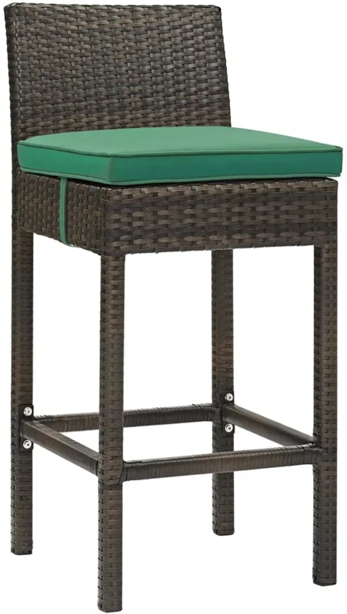 Conduit Outdoor Patio Wicker Rattan Bar Stool